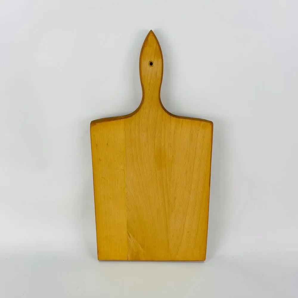 Hand Painted Folk Art Cutting Board Wall Hanging Bird Flowers - Picture 4 of 5